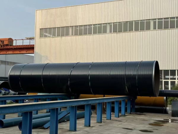Large diameter 3LPE coated pipe holiday detection testing